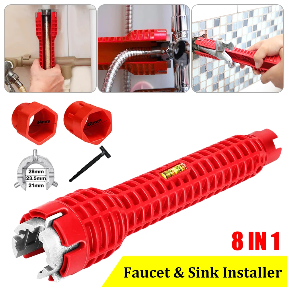 New 5/8 In 1 Multifunction Key Plumbing Multi Key Flume Wrench Sink Plumbing Tools Wrench Multifunction English Key Wrench Tools
New 5/8 In 1 Multifunction Key Plumbing Multi Key Flume Wrench Sink Plumbing Tools Wrench Multifunction English Key Wrench Tools