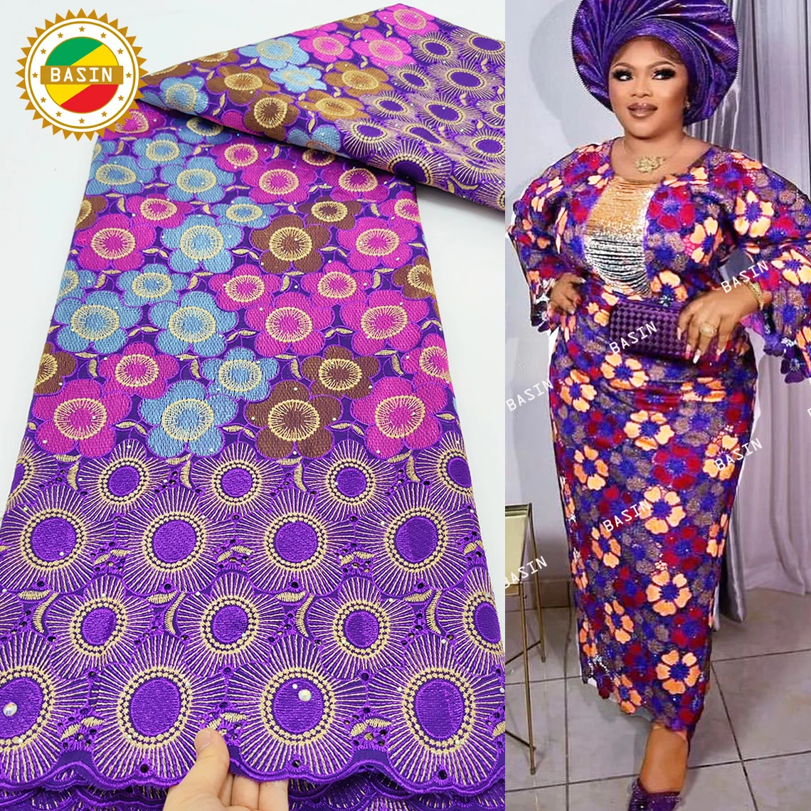 Purple Cotton Lace Fabric Swiss Voile In Switzerland 2023 Nigerain African Women Dry Laces With Stones Wedding Party Material
Purple Cotton Lace Fabric Swiss Voile In Switzerland 2023 Nigerain African Women Dry Laces With Stones Wedding Party Material