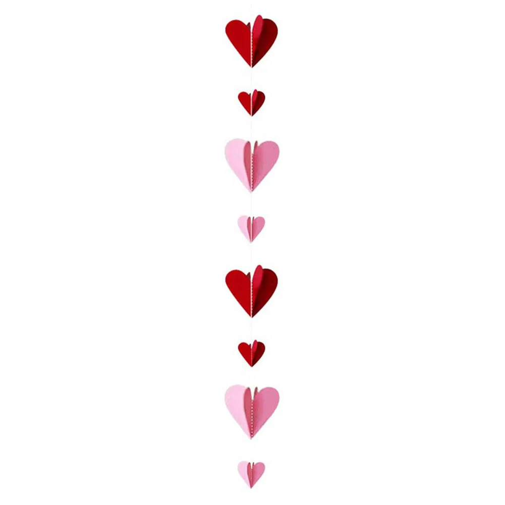 Trendy For Valentine\\'s Day Hanging Decor 3D Love Paper Ornament Red Pink Color 1 5m Length Pack of 10 Beautify Your Home
Trendy For Valentine\\'s Day Hanging Decor 3D Love Paper Ornament Red Pink Color 1 5m Length Pack of 10 Beautify Your Home