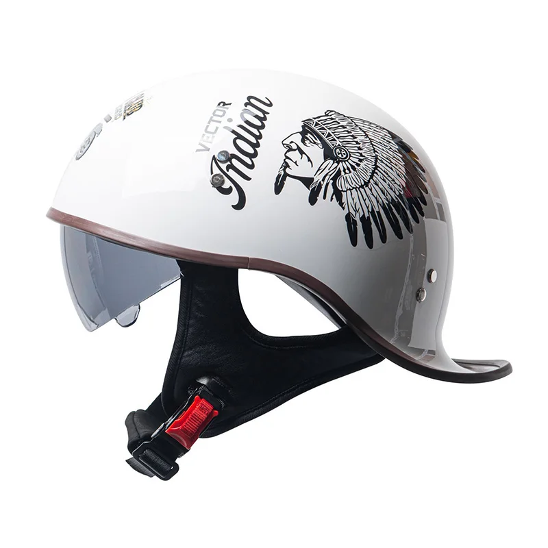 Retro Low Profile Motorcycle Helmet for Men DOT Approved Half Face Helmets Four Seasons Cruiser Moped Chopper Shell Cap 1/2 Helm
Retro Low Profile Motorcycle Helmet for Men DOT Approved Half Face Helmets Four Seasons Cruiser Moped Chopper Shell Cap 1/2 Helm