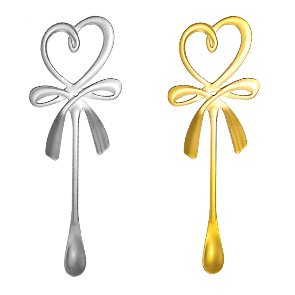 Stainless Steel Dessert Spoon Creative Bow Cake Spoon Coffee Stirring Spoon Bird's Nest Spoon Bow Hang Cup Spoon Kitchen Supply
Stainless Steel Dessert Spoon Creative Bow Cake Spoon Coffee Stirring Spoon Bird's Nest Spoon Bow Hang Cup Spoon Kitchen Supply