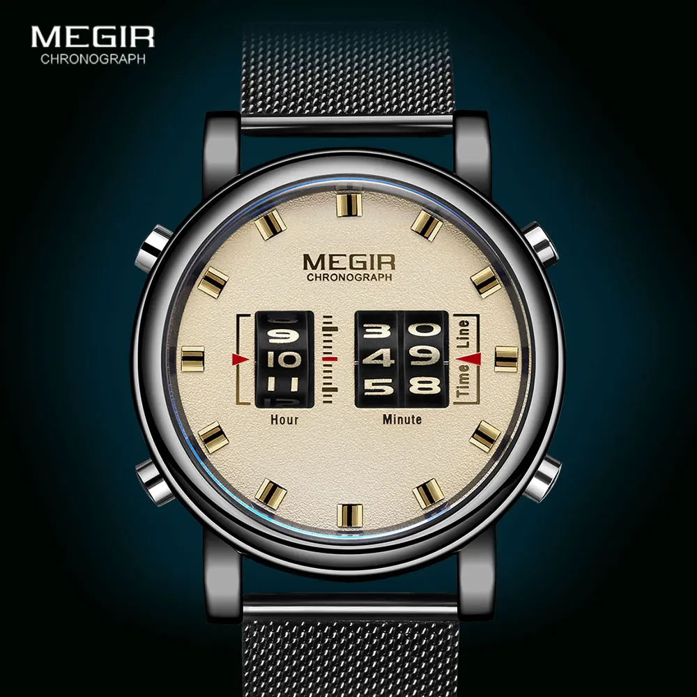 

Часы MEGIR мужские наручные кварцевые в стиле милитари, 2137