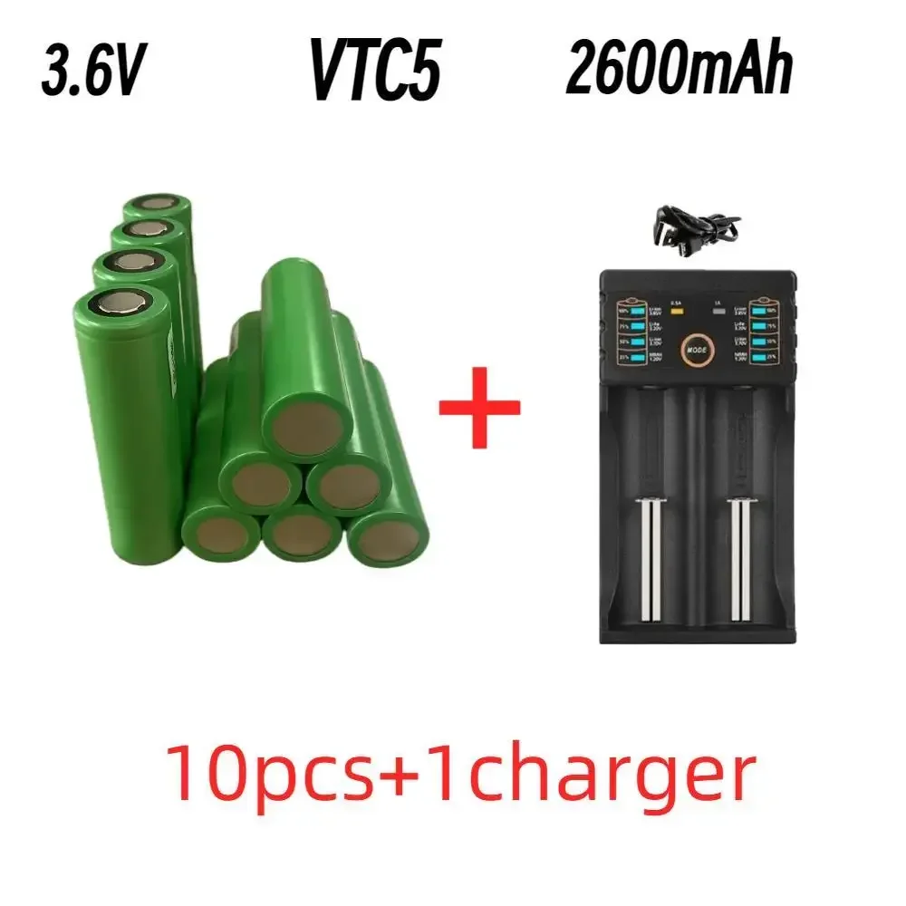 100% Original 18650 VTC5 3.6V 2600mAh Rechargeable Lithium-ion battery suitable for electronic cigarettes, flashlights etc
100% Original 18650 VTC5 3.6V 2600mAh Rechargeable Lithium-ion battery suitable for electronic cigarettes, flashlights etc