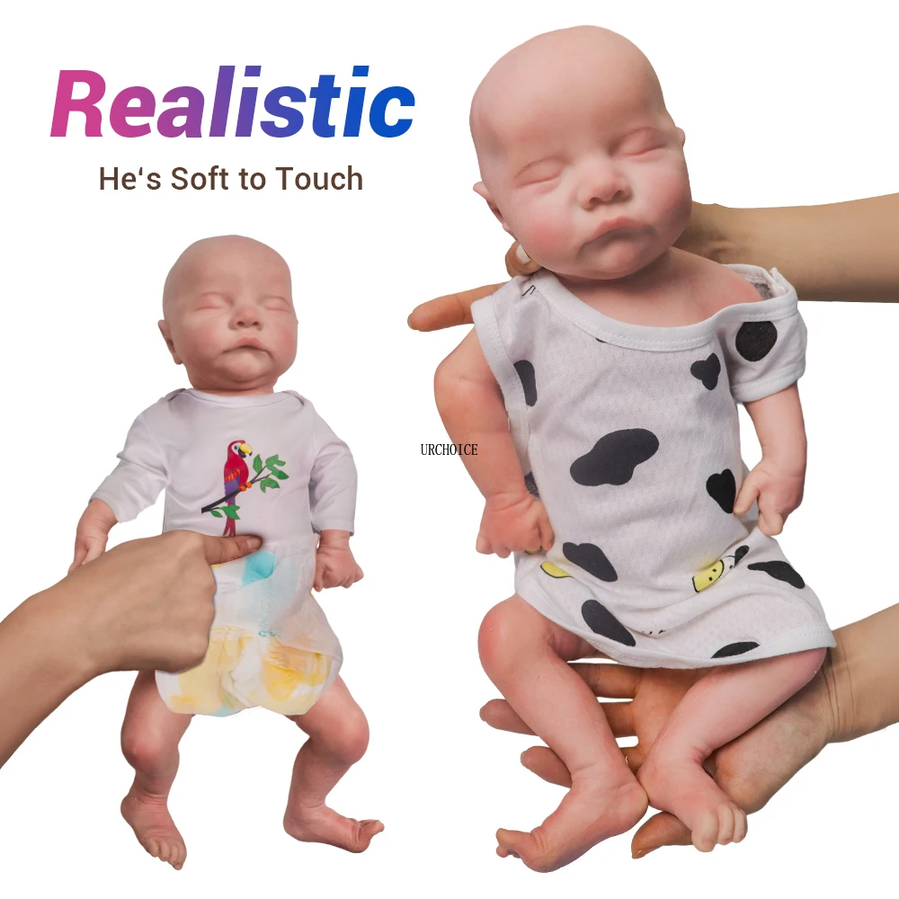 

Full Body Washable Silicone Reborn Baby Doll 18inch 2.6kg Realistic Girl Boy Dolls Soft Painted Lifelike Children Toys