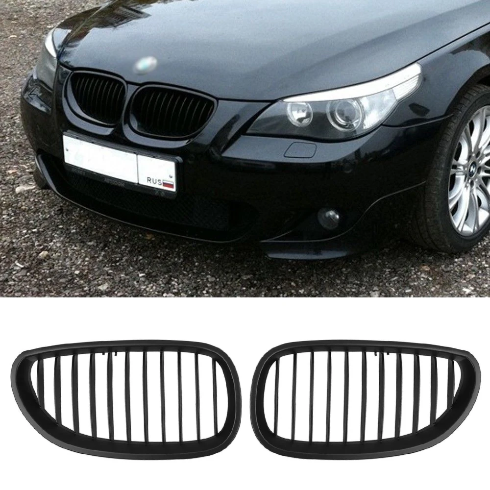 

Bumper Kidney Grille Front Grill Double Slat Line For X5 X6 E70 E71 2008-2013 Car Styling Gloss Black Racing Grills