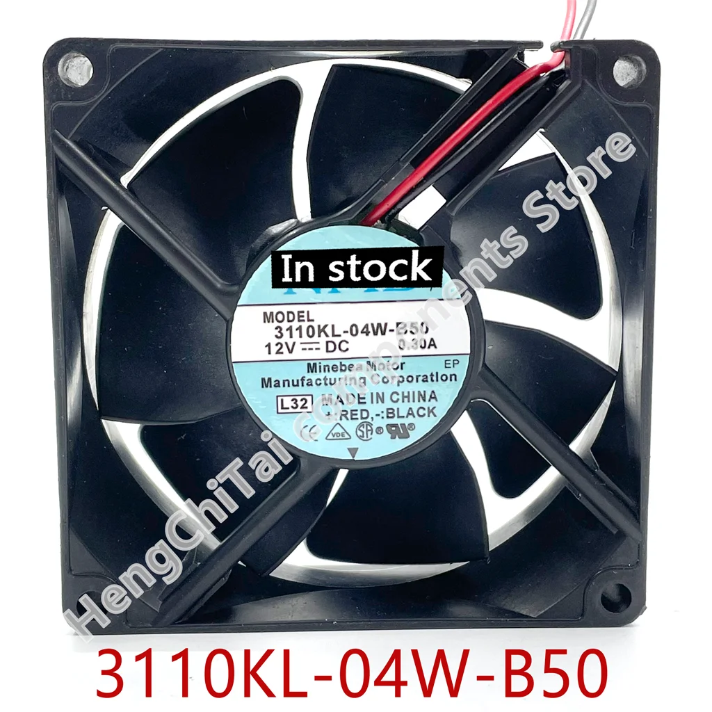 Original 100% working 3110KL-04W-B50 8025 8cm 80mm DC 12V axial cooling fan
Original 100% working 3110KL-04W-B50 8025 8cm 80mm DC 12V axial cooling fan