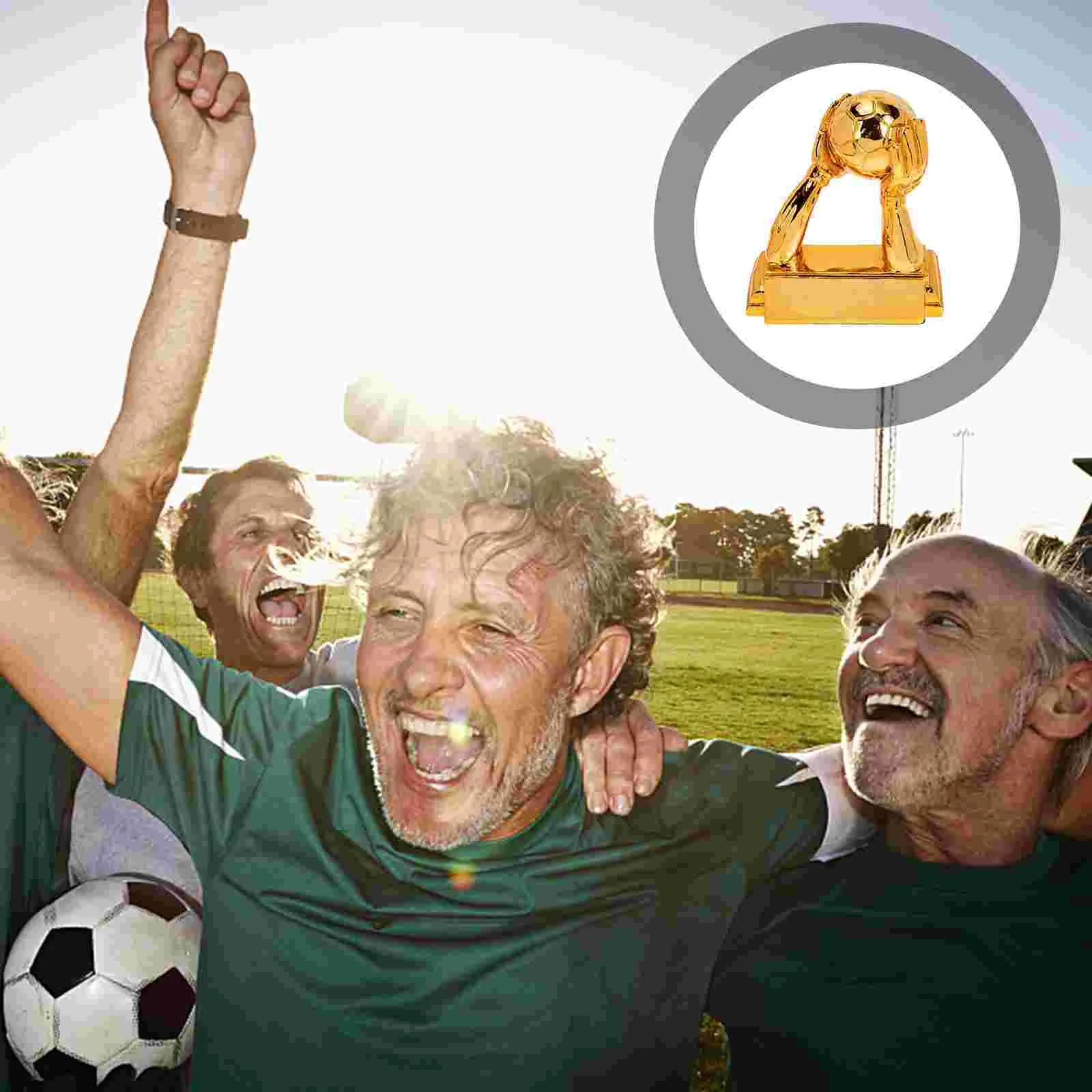 

Toys Football Trophy Competition Supply Versatile Soccer Print Exquisite Resin Home Decoration Adornment Child
