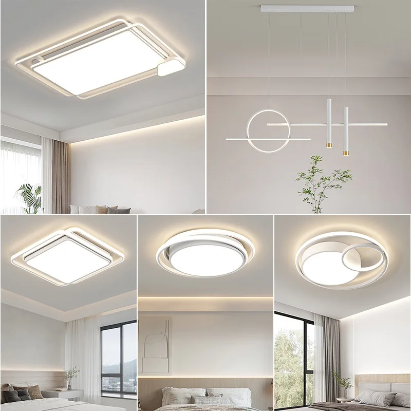 Smart Living Room Ceiling Lamp Full Spectrum Children's Eye Protection Bedroom Light High Display Finger Whole House Lamp Combin
Smart Living Room Ceiling Lamp Full Spectrum Children's Eye Protection Bedroom Light High Display Finger Whole House Lamp Combin