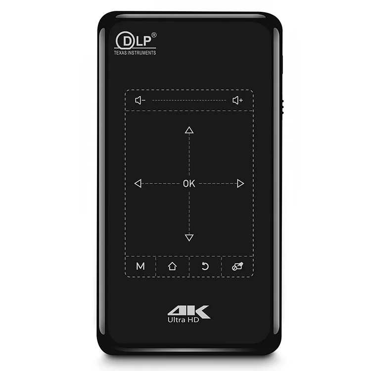 P09-II Portable DLP Mini Pocket Projector Android 9.0 2GB RAM 32GB WIFI5 4K HD Beamer Home Cinema LED Video Projector
P09-II Portable DLP Mini Pocket Projector Android 9.0 2GB RAM 32GB WIFI5 4K HD Beamer Home Cinema LED Video Projector