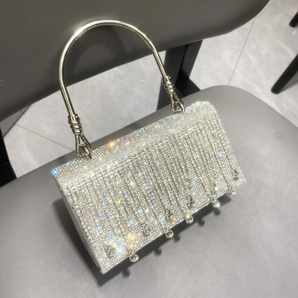 Luxury Designer Crystal Shiny Rhinestones Diamond Evening Bag Bling Woven Shoulder Strap Dinner Purse Party Messenger Bag
Luxury Designer Crystal Shiny Rhinestones Diamond Evening Bag Bling Woven Shoulder Strap Dinner Purse Party Messenger Bag