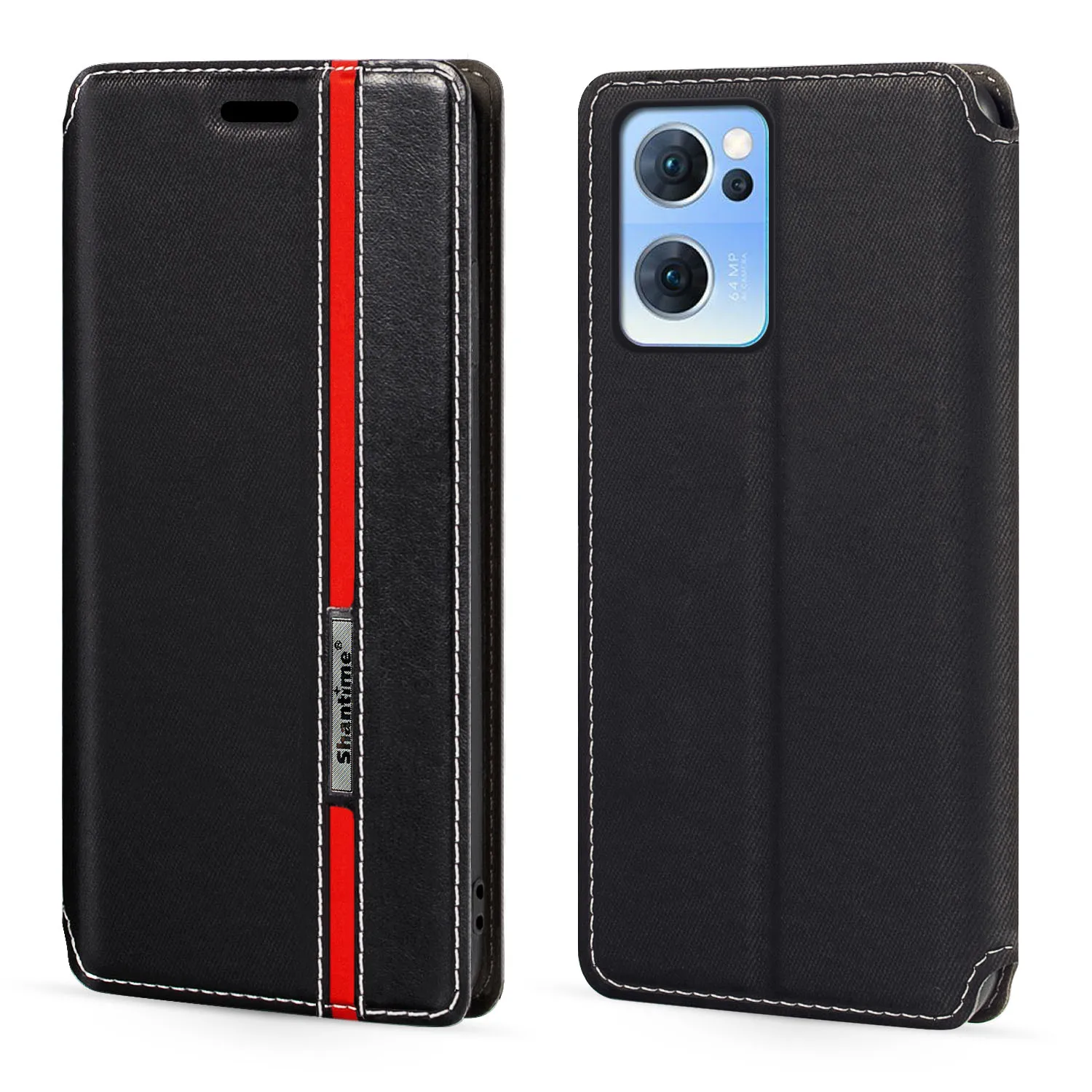 

For OPPO Reno 7 5G China Case Multicolor Magnetic Closure Leather Case Cover with Card Holder For Reno 7 New Year Edition China