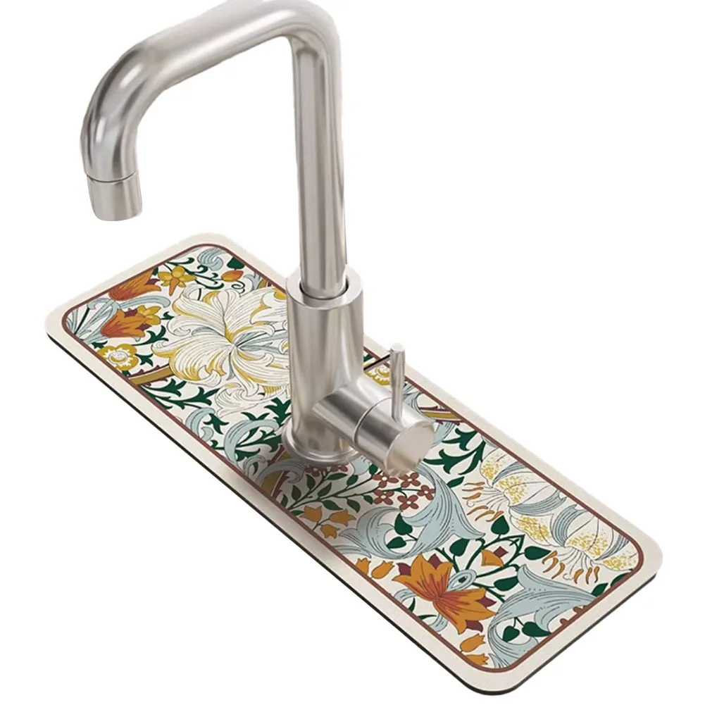 Kitchen Faucet Suction Mat Sink Tap Drainage Pad Countertop Sink Splash Guard Quick Drying Pad Anti-mildew Mat For Faucet
Kitchen Faucet Suction Mat Sink Tap Drainage Pad Countertop Sink Splash Guard Quick Drying Pad Anti-mildew Mat For Faucet