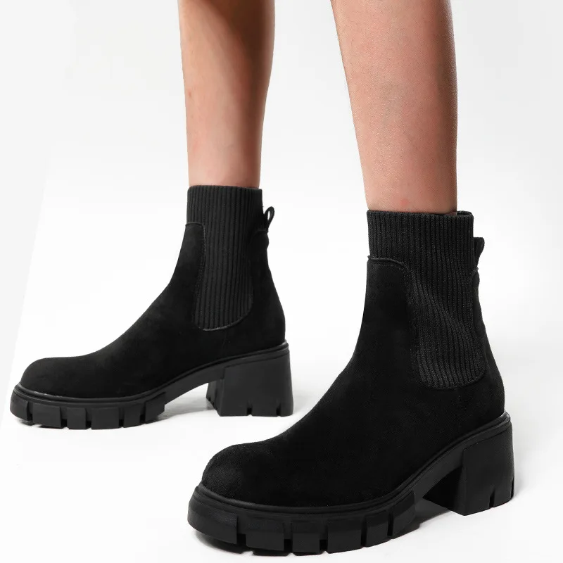 Boots Flat Platform Women's Rubber Shoes Rain Clogs Med Hoof Heels Basic PU Flock Women's Rubber Boots Clogs Platform Rain Med B
Boots Flat Platform Women's Rubber Shoes Rain Clogs Med Hoof Heels Basic PU Flock Women's Rubber Boots Clogs Platform Rain Med B