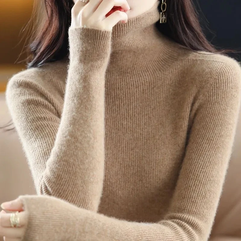 Heaps collar Harajuku Pullover Turtleneck Sweater Women Fall Soft Knit Sweater Slim Elastic Korean Basic Jumper Solid Tops
Heaps collar Harajuku Pullover Turtleneck Sweater Women Fall Soft Knit Sweater Slim Elastic Korean Basic Jumper Solid Tops
