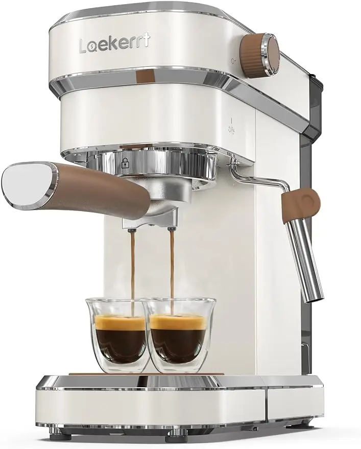 

Laekerrt Espresso Machine, 20 Bar Espresso Maker CMEP01 with Milk Frother Steam Wand, Home Expresso Coffee Machine for Latte and