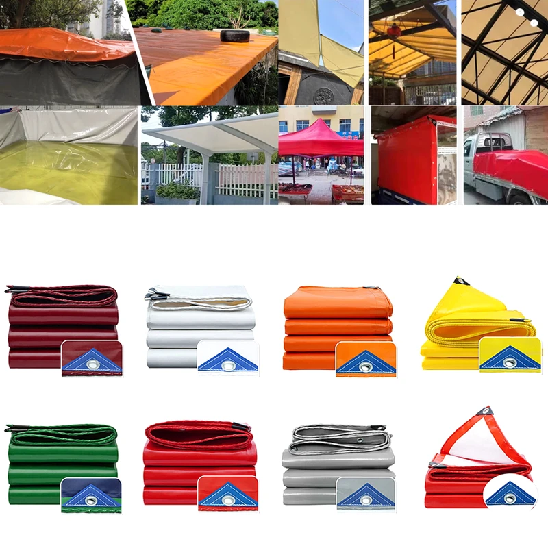 

PVC Coated Banner Tarpaulin 510g/m2 Truck Canopy PVC Rainproof Cloth 0.45mm Outdoor Awning Waterproof Oxford Oilcloth Shade Sail