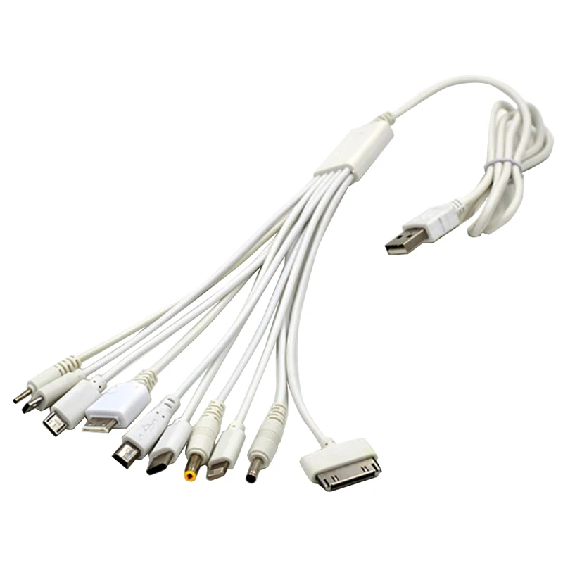 

10 In 1 USB Multi-Function USB Charger Cable Adapter For PSP, Mobile, For IPod, For IPhone Multifunction USB Charging Line.
