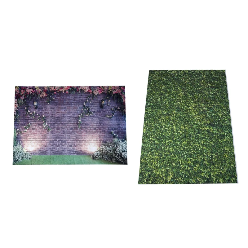2 Pcs 7X5ft Flowers Wall Photography Backdrops Brick Nature Green Grass Backdrop Spring Stuido Background
2 Pcs 7X5ft Flowers Wall Photography Backdrops Brick Nature Green Grass Backdrop Spring Stuido Background