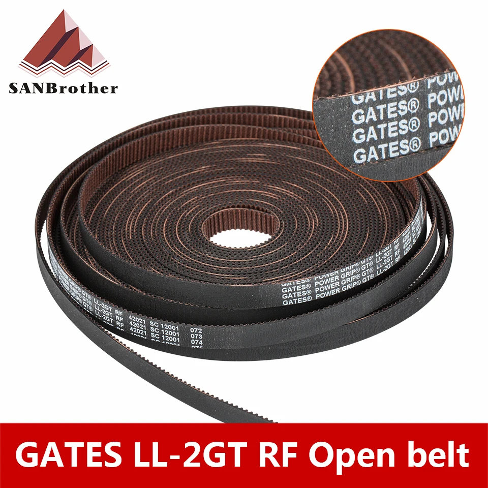 Ремень GATES-LL-2GT 2GT ремень синхронный GT2 ГРМ шириной 6 мм 9 износостойкий для