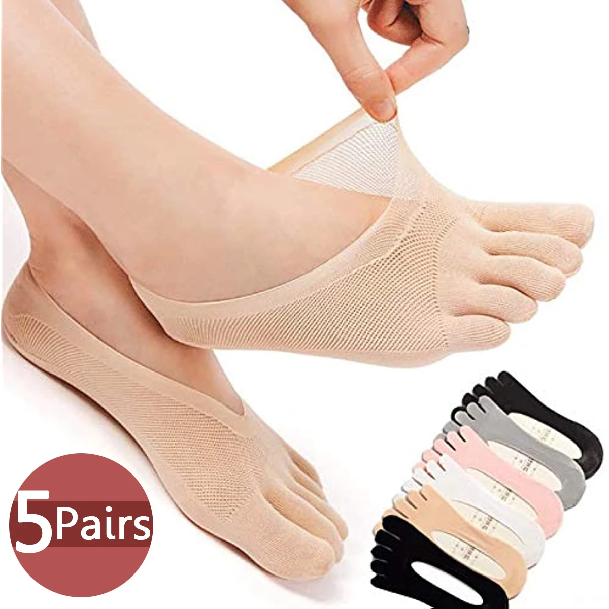 Women Summer Five-Finger Socks Ultrathin Funny Toe Invisible Sokken With Silicone Anti-Skid Breathable Anti-Friction Dropship
Women Summer Five-Finger Socks Ultrathin Funny Toe Invisible Sokken With Silicone Anti-Skid Breathable Anti-Friction Dropship
