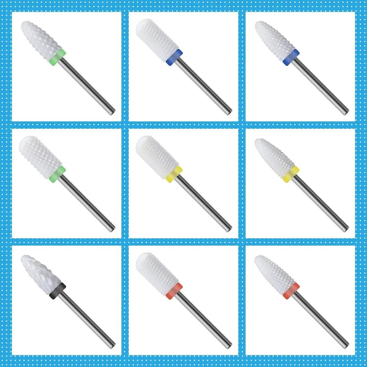 3/32" Ceramic Nail Drill Bits for Manicure Pedicure Acrylic Gel Nail Polish Remove Professional Efile Bit for Nail Drill Machine
3/32" Ceramic Nail Drill Bits for Manicure Pedicure Acrylic Gel Nail Polish Remove Professional Efile Bit for Nail Drill Machine