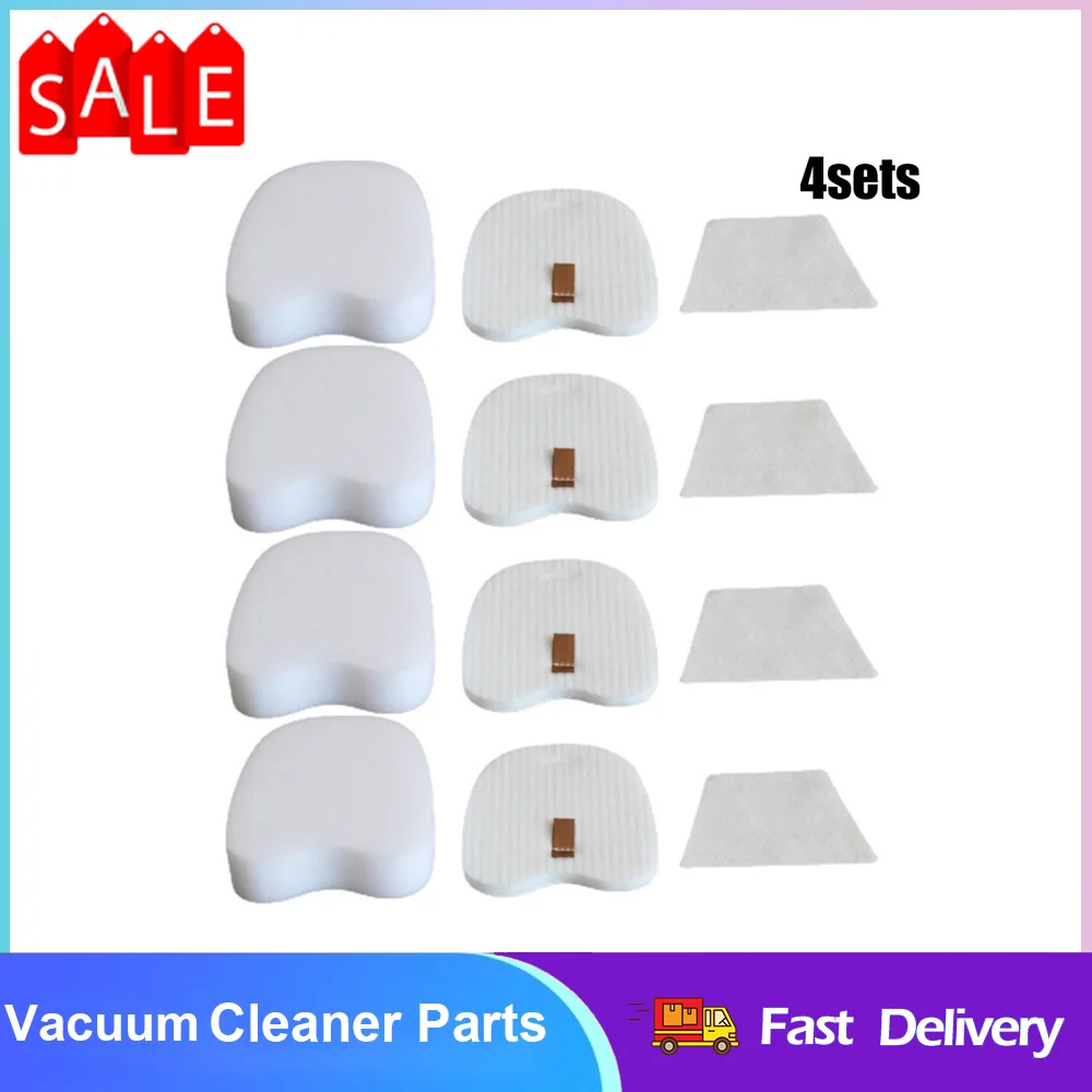 4Sets Foam Felt Filter For Shark Rocket-M Ultra-Light Corded Stick HV345 ZS350 ZS350C ZS351 ZS351C ZS352 Vacuum Cleaner
4Sets Foam Felt Filter For Shark Rocket-M Ultra-Light Corded Stick HV345 ZS350 ZS350C ZS351 ZS351C ZS352 Vacuum Cleaner