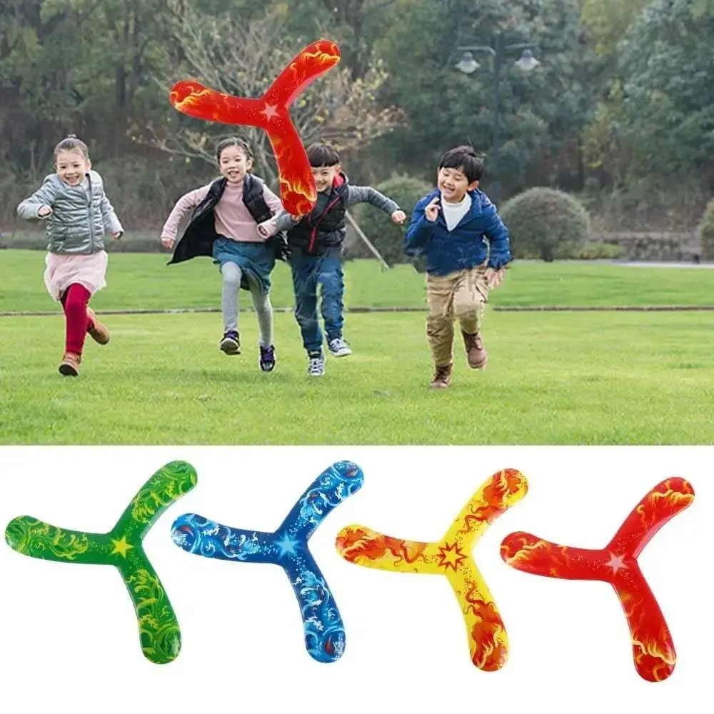 

Kids Children Toys Three-leaf Boomerang Dart Fun Parent-child Interactive Throwing Toy Throwback Flying Disc Game Gift