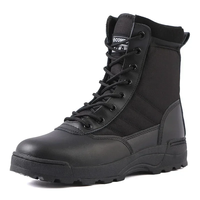 

Tactical Military Boots Men Boots Special Force Desert Combat Army Boots Outdoor Hiking Boot Ankle Shoes Men Work Safty Shoes