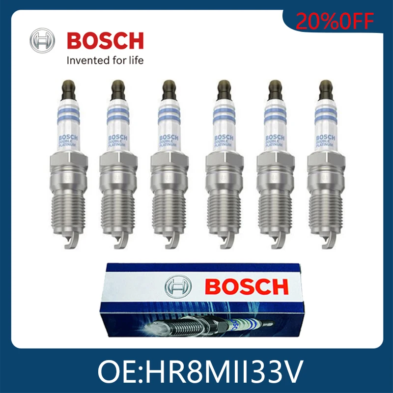 BOSCH Original Genuine 6pcs Double Iridium Spark Plugs For MAZDA FORD 3 6 Cx-7 Mondeo V 0242230612 HR8MII33V Car Candles Product
BOSCH Original Genuine 6pcs Double Iridium Spark Plugs For MAZDA FORD 3 6 Cx-7 Mondeo V 0242230612 HR8MII33V Car Candles Product