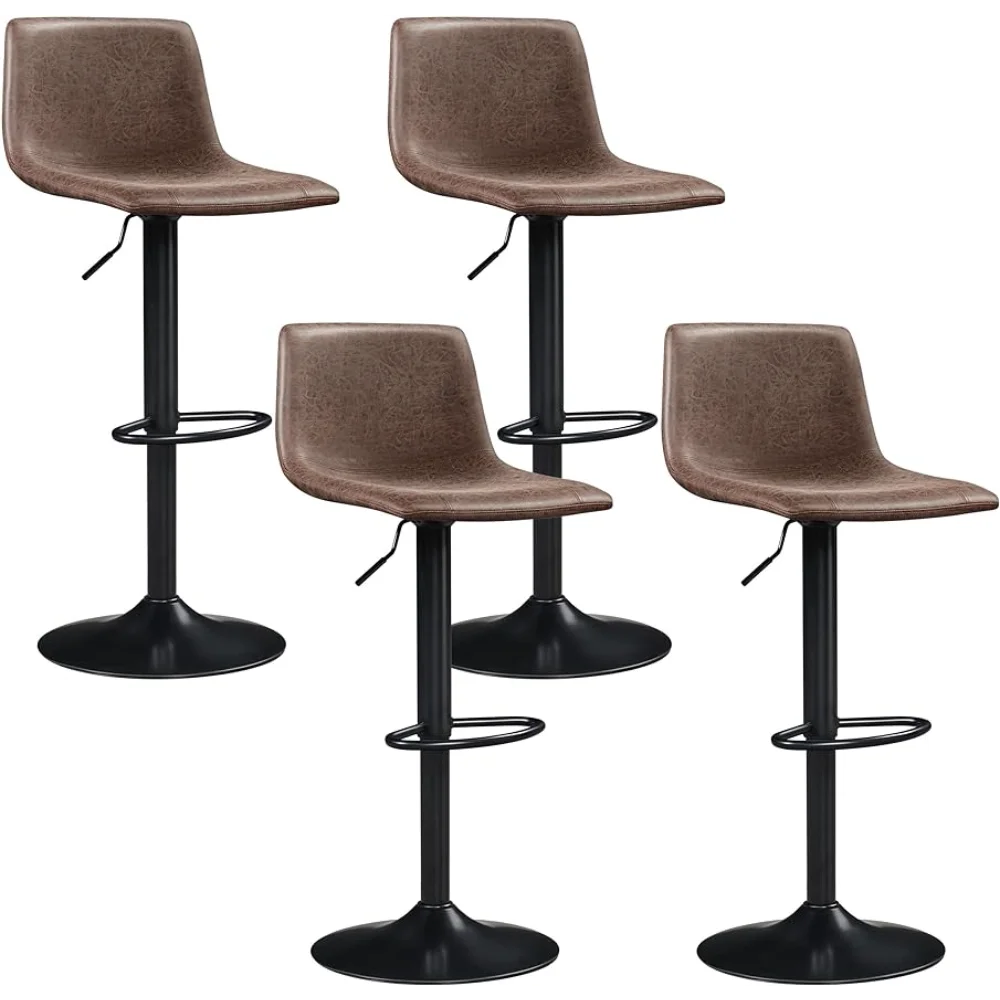 BarStools Modern Design Bar Stools PU Leather Armless Chair Adjustable Height Swivel for Bar Counter Kitchen Set of 4
BarStools Modern Design Bar Stools PU Leather Armless Chair Adjustable Height Swivel for Bar Counter Kitchen Set of 4