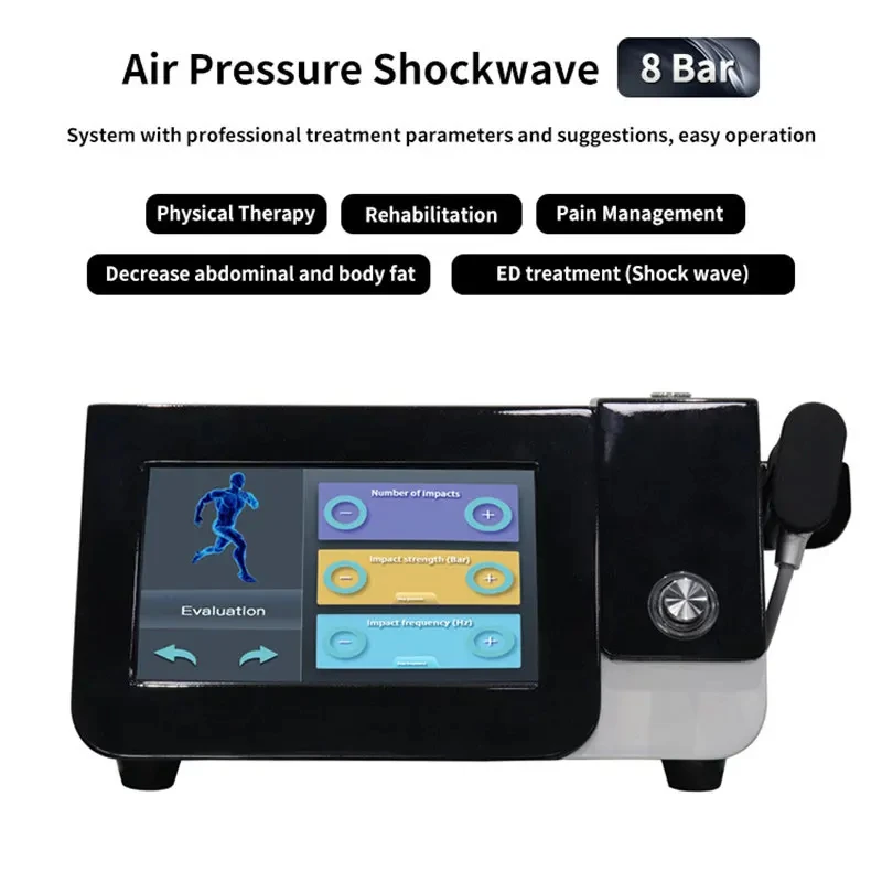 

Radial Pneumatic Shockwave Therapy Machine Pain Relief ED Treat Air Pressure Shock Wave Physiotherapy Health Care Body Massager