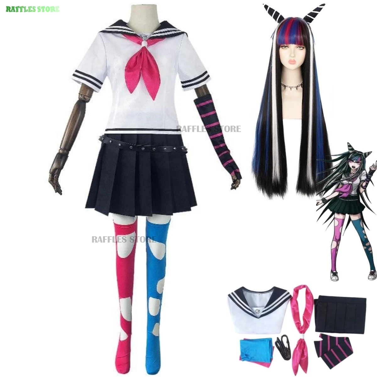 Anime Game Danganronpa 2: Goodbye Despair Steam Mioda Ibuki Cosplay Costume Wig Japanese JK Uniform Woman Sexy Party Sailor Suit
Anime Game Danganronpa 2: Goodbye Despair Steam Mioda Ibuki Cosplay Costume Wig Japanese JK Uniform Woman Sexy Party Sailor Suit