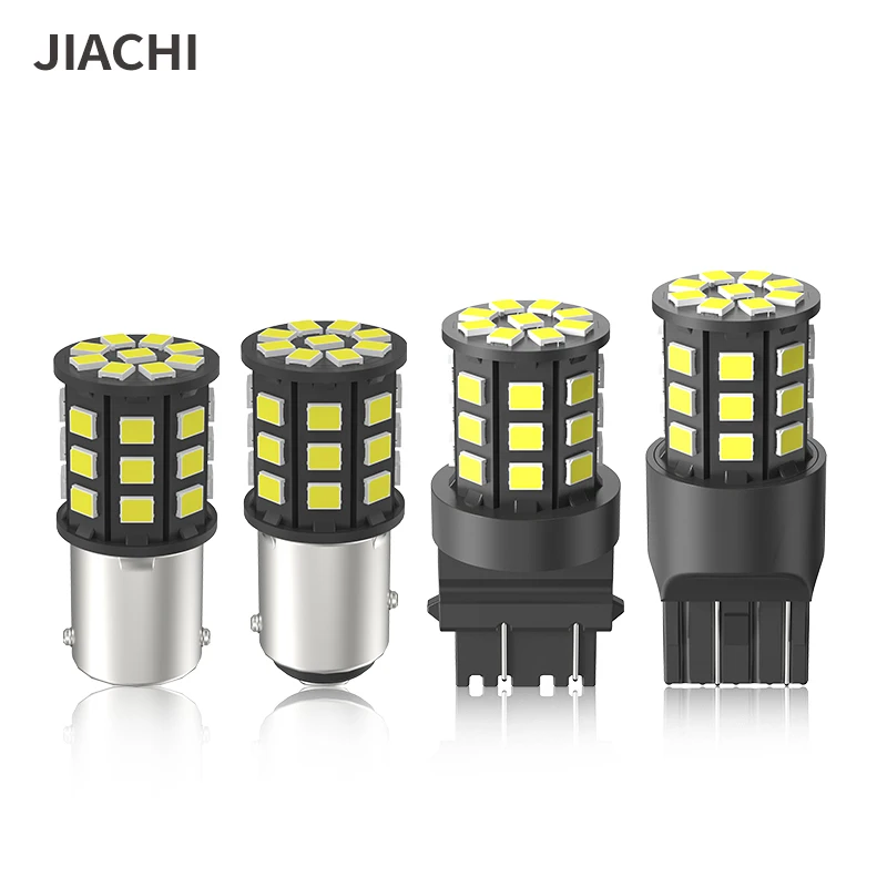 

JIACHI 20PCS R5W 1156 BA15S P21W Auto Car Led Bulb Light 1157 BAY15D 800LM White DC12V Turn Signal Brake Lamp 2835SMD 33Chip DRL