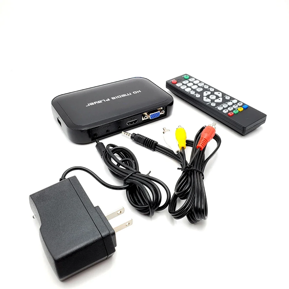

HDD Player Mini Full HD 1080P H.264 MKV HDD HDMI-Compatible Media Player Center USB OTG SD AV TV AVI RMVB RM M3