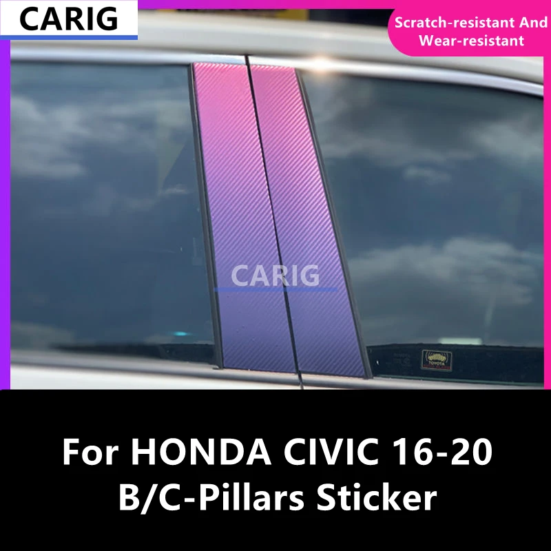 For HONDA CIVIC 16-20 B/C-Pillars Sticker Modified Carbon Fiber Interior Car Protective Film Accessories Modification
For HONDA CIVIC 16-20 B/C-Pillars Sticker Modified Carbon Fiber Interior Car Protective Film Accessories Modification