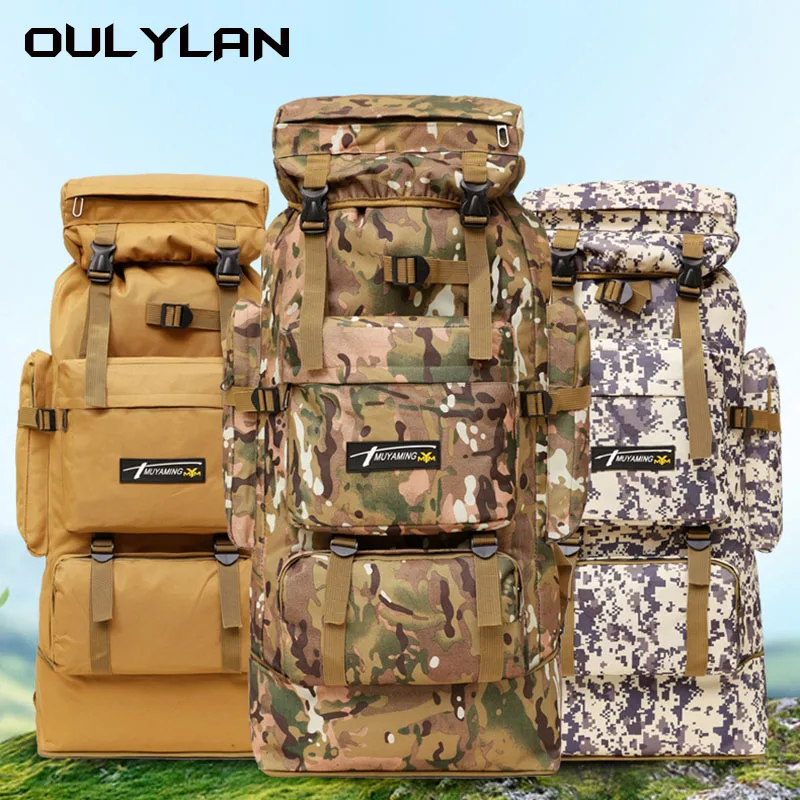 Oulylan Outdoor Backpack 70L High Capacity Mountaineering Bag Camo Camping Luggage Backpack
Oulylan Outdoor Backpack 70L High Capacity Mountaineering Bag Camo Camping Luggage Backpack