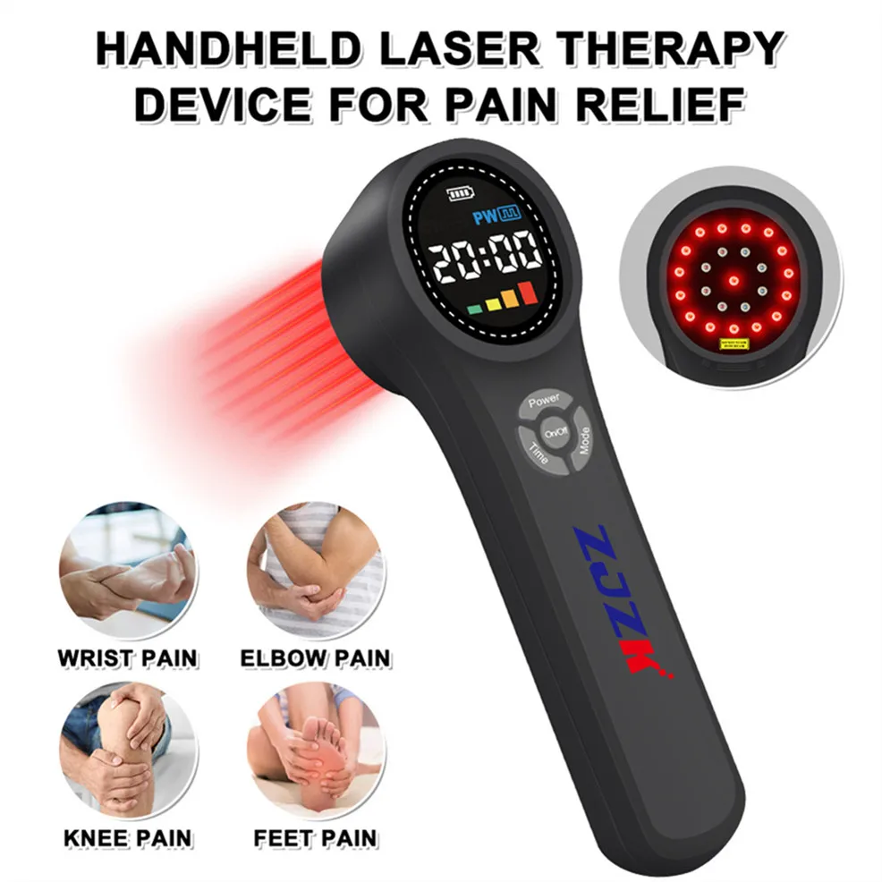 

ZJZK 810nm 980nm NIR Class 3B Pain Relief Healing for Dog Cat Medical Cold Laser Therapy Device for Joint Pain Red Light Therapy