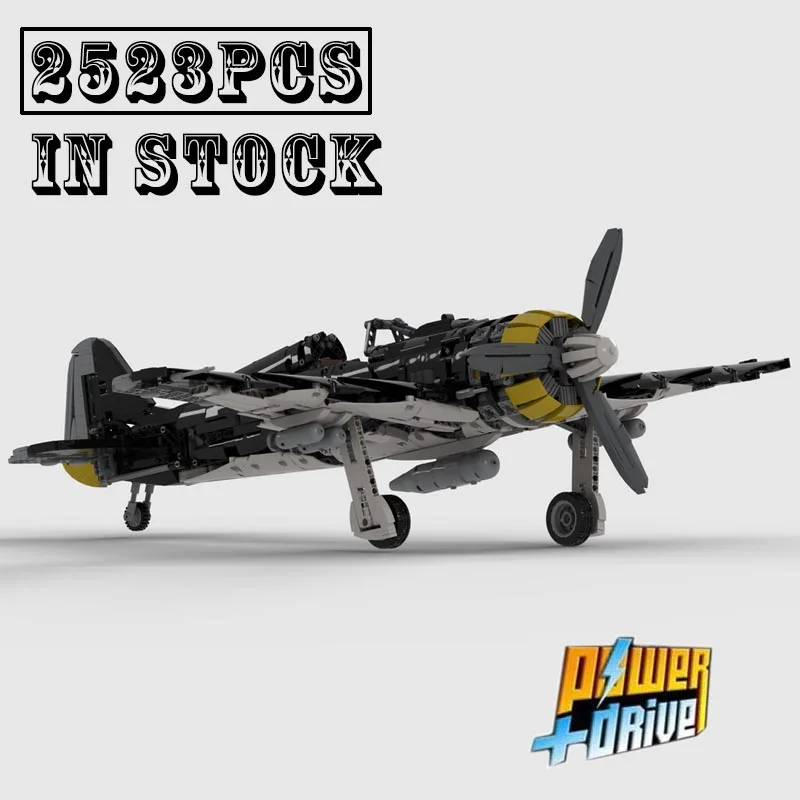 2023 NEW 1:15 scale Motor Power Focke Wulf FW-190 Model Fit MOC-91037 Building Blocks Bricks Toys Children Kid Christmas Gifts
2023 NEW 1:15 scale Motor Power Focke Wulf FW-190 Model Fit MOC-91037 Building Blocks Bricks Toys Children Kid Christmas Gifts