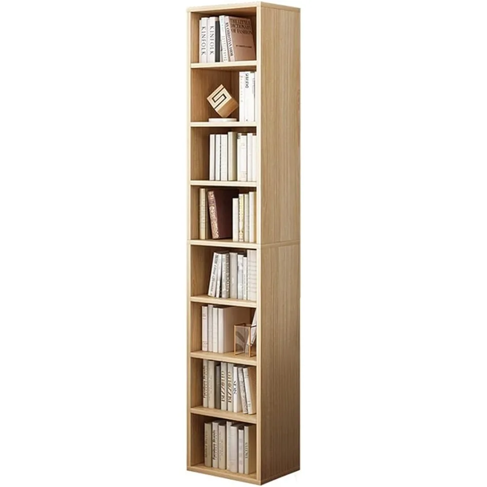 

Bookcases & Cd Racks 8 Lattices Open Shelves Tower Rack Cubes Bookshelf in Oak Wall Shelf for Music Cds Sedi Organizer Dvd Stand