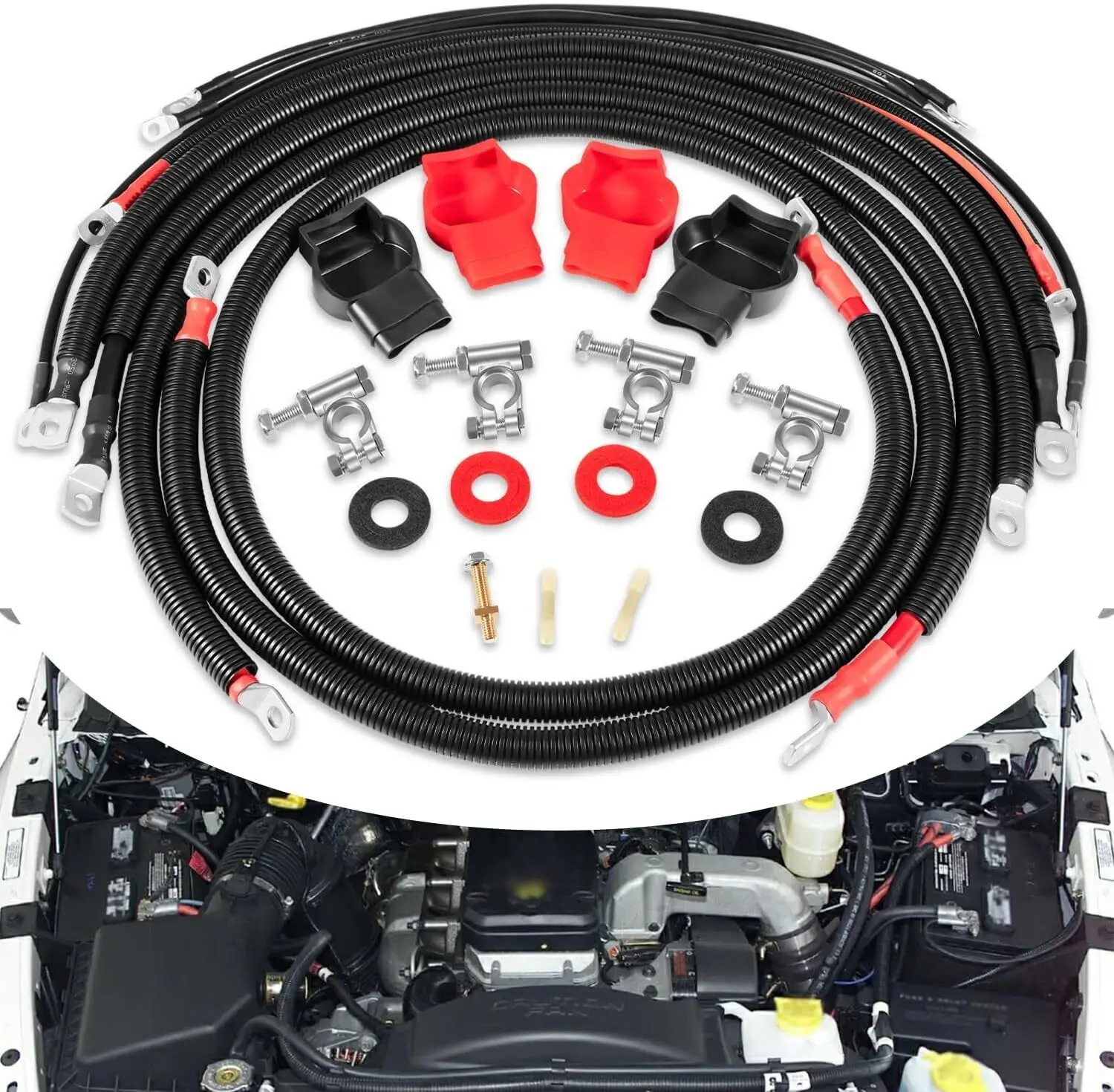 Комплект проводов для аккумуляторных батарей TM, подходит для Dodge RAM Truck Gen 3 2003-2007 5.9L 24 Valve Cummins, прямой наконечник для дизельного двигателя
Комплект проводов для аккумуляторных батарей TM, подходит для Dodge RAM Truck Gen 3 2003-2007 5.9L 24 Valve Cummins, прямой наконечник для дизельного двигателя
