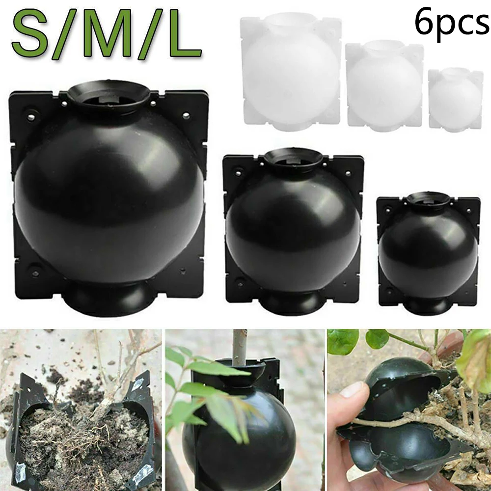 6pcs 5/8/12cm Plant Rooting Ball Reusable Nursery Ball Botany Growing Box Pressure Propagation Ball Box Grafting
6pcs 5/8/12cm Plant Rooting Ball Reusable Nursery Ball Botany Growing Box Pressure Propagation Ball Box Grafting