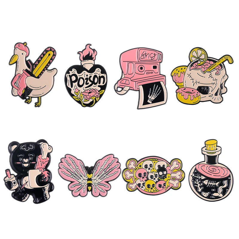 Punk Bear Enamel Pin Butterfly Lovely Brooch Badge Lapel Metal Gifts Backpack Hat Friends Jewelry Accessories Wholesale
Punk Bear Enamel Pin Butterfly Lovely Brooch Badge Lapel Metal Gifts Backpack Hat Friends Jewelry Accessories Wholesale