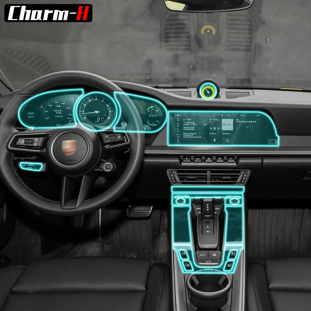 Car Styling for Porsche 911 2020 Interior Center Console Headlight Switch Gear Shift Panel TPU Protection Sticker accessories
Car Styling for Porsche 911 2020 Interior Center Console Headlight Switch Gear Shift Panel TPU Protection Sticker accessories