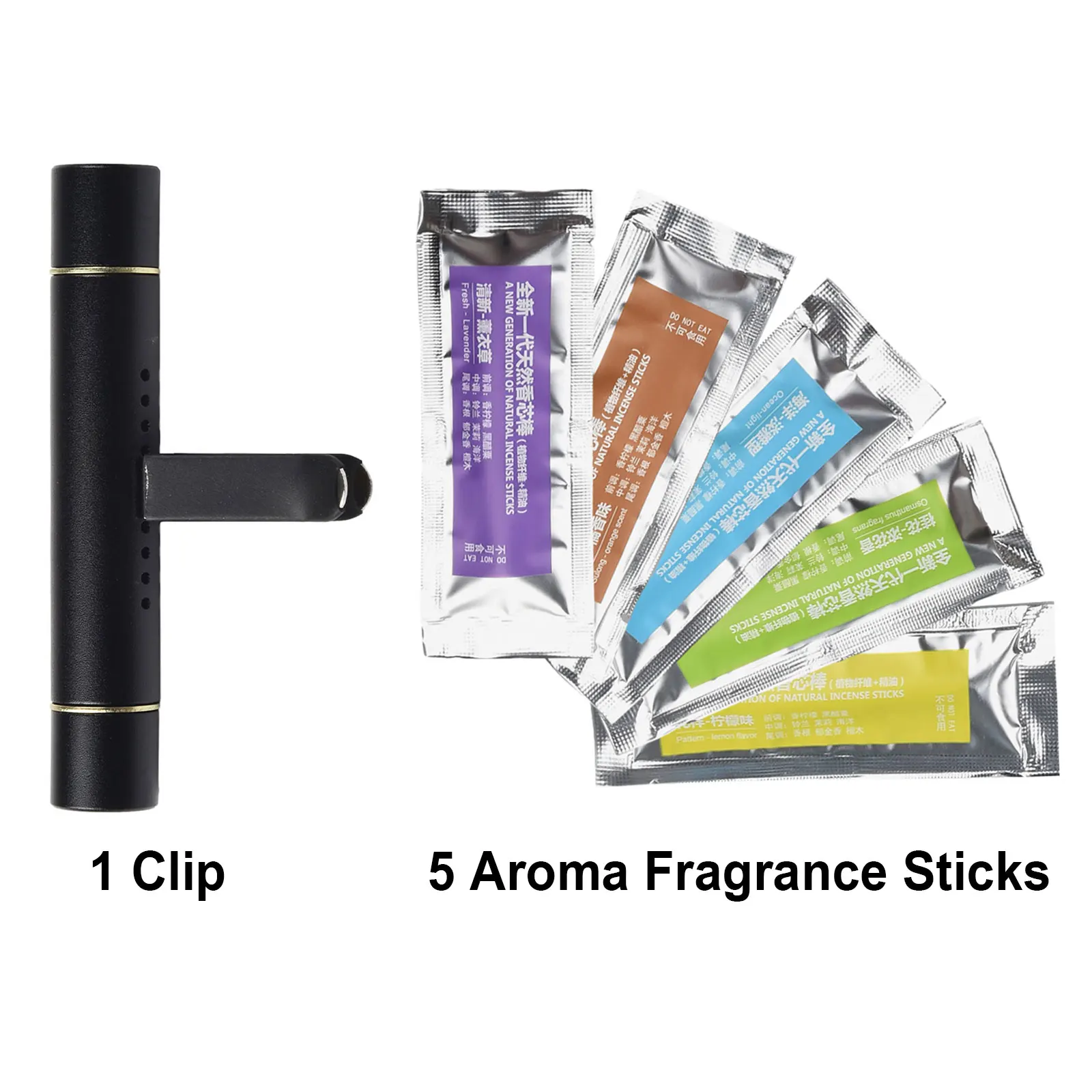 Car Outlet fragrance clip Freshener Air Conditioner Vent Perfume Diffuser With 5 Aroma Sticks Black 1 set Aluminum alloy
Car Outlet fragrance clip Freshener Air Conditioner Vent Perfume Diffuser With 5 Aroma Sticks Black 1 set Aluminum alloy