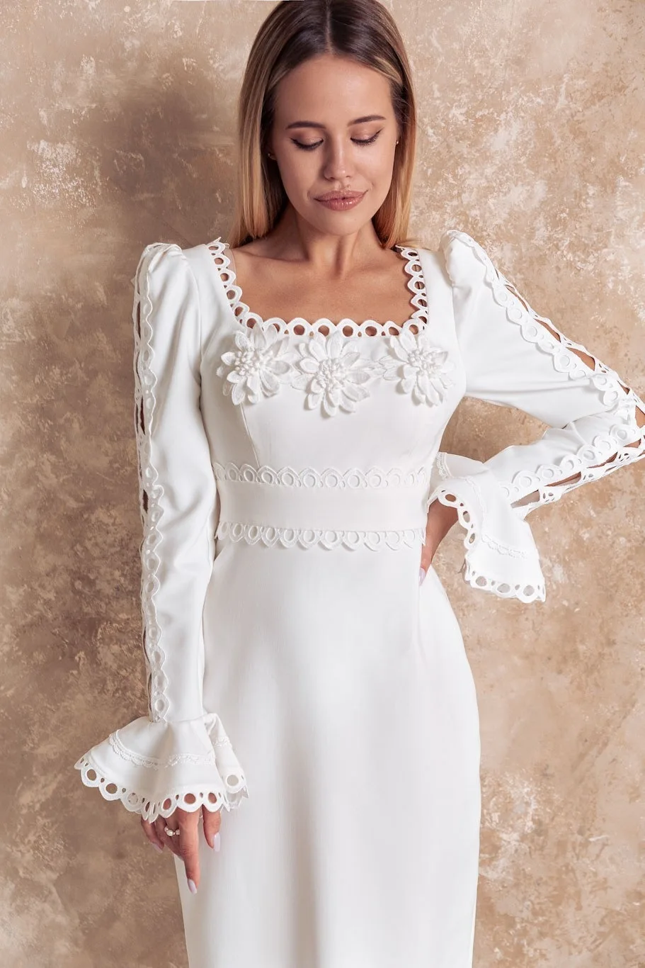 Square Coller Cut Out Flare Sleeve Prom Dress Elegent Women Lace Tea Length Belt Appliques Home Coming Evening Party Gown
Square Coller Cut Out Flare Sleeve Prom Dress Elegent Women Lace Tea Length Belt Appliques Home Coming Evening Party Gown