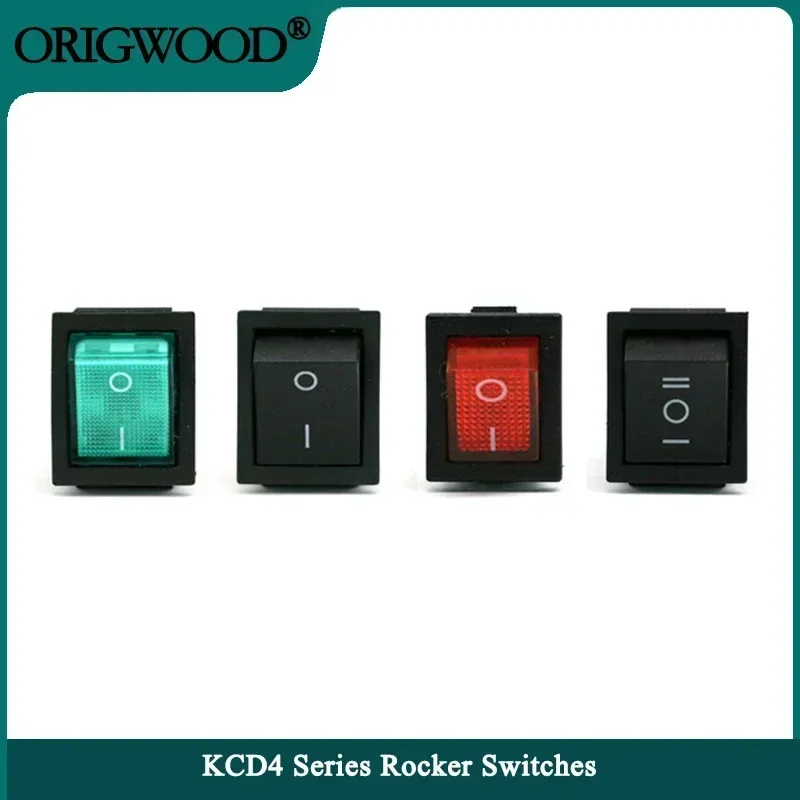 1/5pcs KCD4 Rocker Switch ON-OFF/ON 2/3 Position 4/6PIN Electrical equipment With Light 16A 250V/20A 125VAC Power Switches
1/5pcs KCD4 Rocker Switch ON-OFF/ON 2/3 Position 4/6PIN Electrical equipment With Light 16A 250V/20A 125VAC Power Switches