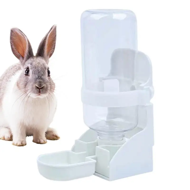

Bunny Water Dispenser 500ml Dustproof Leak Proof Bunny Feeder Large Capacity Small Pets Waterer For Squirrel Rabbit Portable