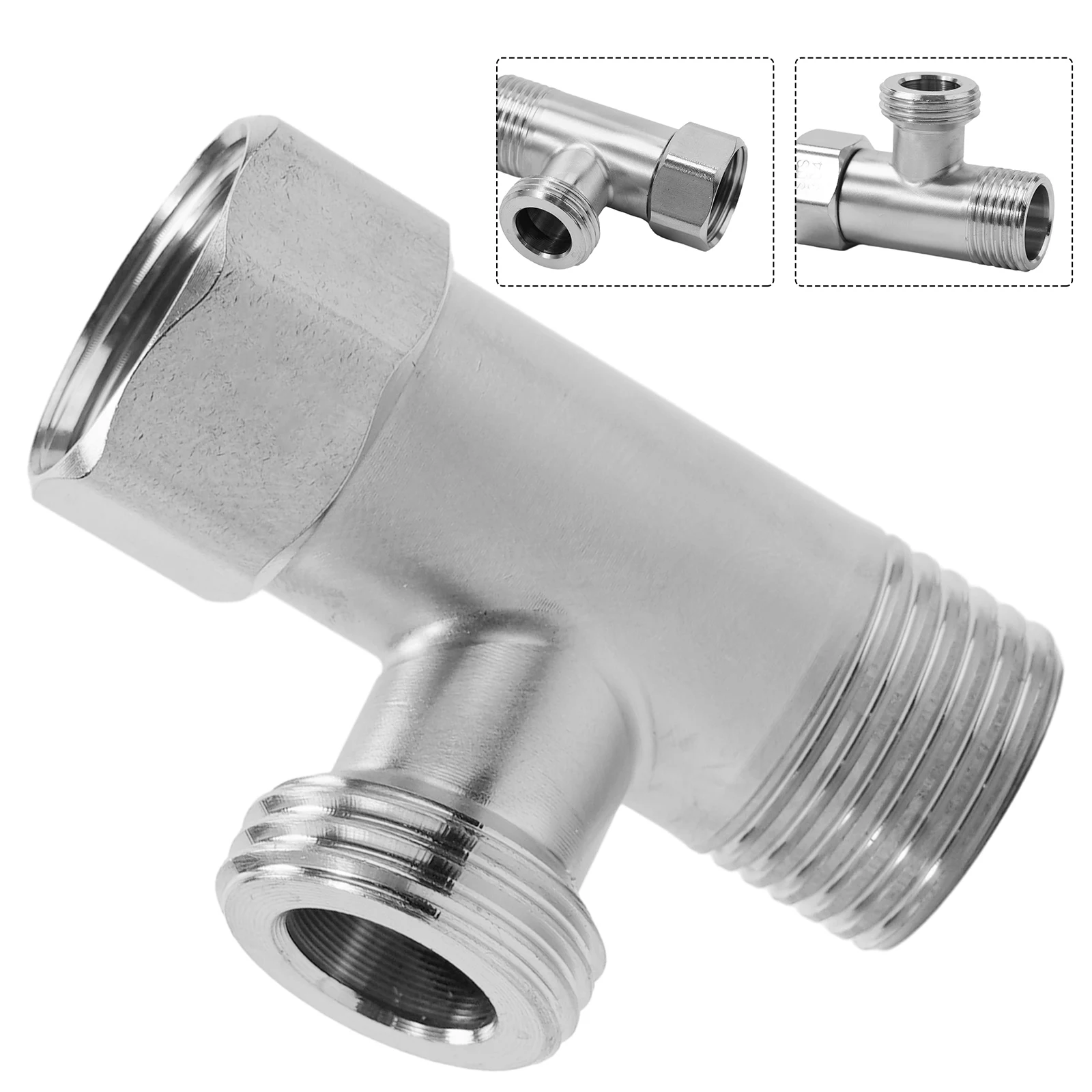T Adapter Diverter Valve G1/2\\\" Male Thread Sprayer Shower T Shape Diverter 304 Stainless Steel G1/2 T-Valve High Quality
T Adapter Diverter Valve G1/2\\\" Male Thread Sprayer Shower T Shape Diverter 304 Stainless Steel G1/2 T-Valve High Quality