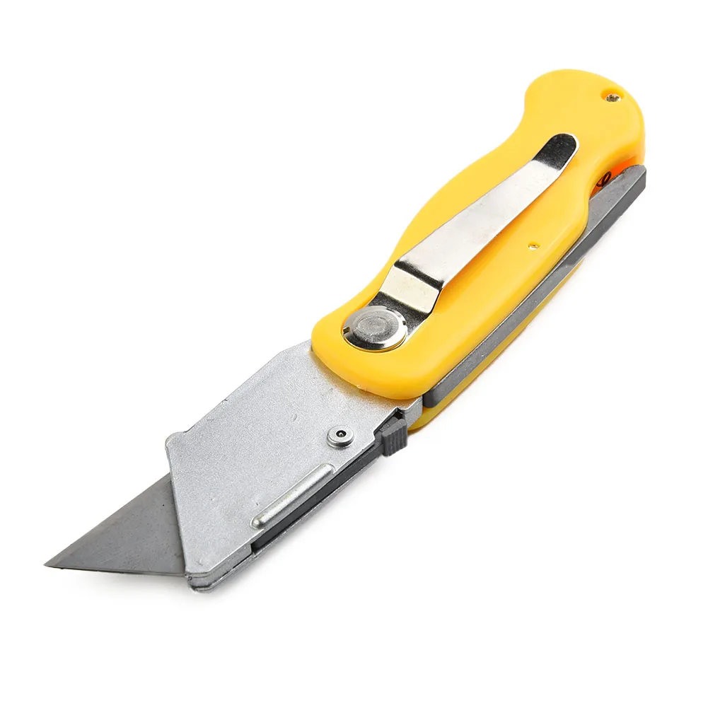 Folding Utility Cutter 5pcs Trapezoidal Blade Set For Acrylic Board Plastic Paper Cutting Tool Art Cutter DIY Hand Tools
Folding Utility Cutter 5pcs Trapezoidal Blade Set For Acrylic Board Plastic Paper Cutting Tool Art Cutter DIY Hand Tools
