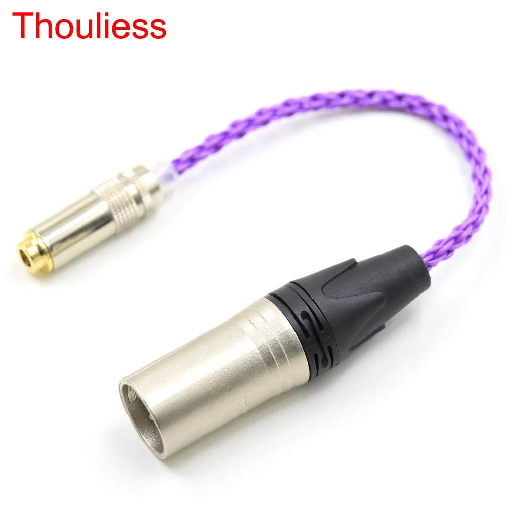 

Thouliess высококачественный HIFI 2,5 мм TRRS сбалансированный штекер до 4,4 мм сбалансированный штекер аудио адаптер кабель 4,4 мм до 2,5 мм TRRS